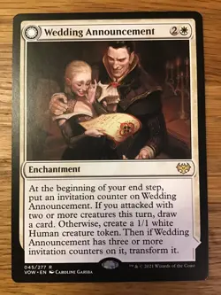 MTG Wedding Announcement - [VOW] Innistrad: Crimson Vow #45 RARE - Near Mint Reg - Image 2
