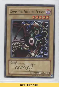 Doma The Angel of Silence Unlimited YuGiOh Starter Deck Yugi #SDY-015 READ 1a1 - Image 1