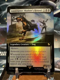 MTG | Interceptor, Shadow's Hound (Extended Art) [FINAL FANTASY] ✨FOIL✨ - Image 1