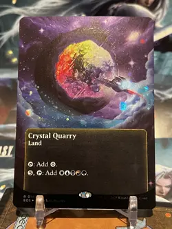 MTG | Crystal Quarry (0145) (Borderless) [Edge Of Eternities] 🪐Galaxy FOIL✨ - Image 1