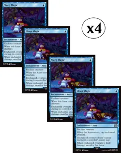 4x - Sleep Magic - x4 (playset) - Final Fantasy - UC NM MTG - Image 1