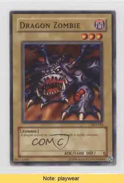 Dragon Zombie Unlimited YuGiOh Starter Deck Yugi #SDY-014 2002 READ 0b3 - Image 1