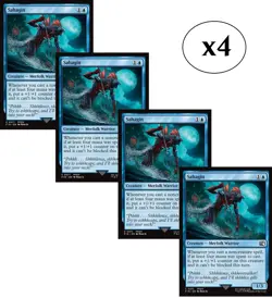 4x - Sahagin - x4 (playset) - Final Fantasy - C NM MTG - Image 1