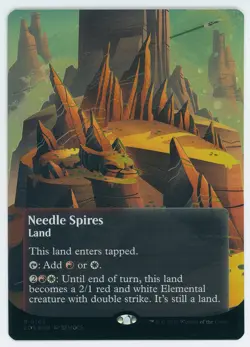 Needle Spires Borderless Galaxy Foil 0165 EOS NM/MT [Edge of Eternities:MTG] - Image 1