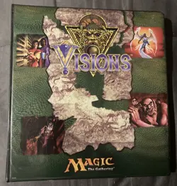 MTG Visions 3 Ring Binder + Partial Master Set Vintage WOTC Ultra Pro Rembrandt - Image 1