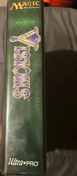 MTG Visions 3 Ring Binder + Partial Master Set Vintage WOTC Ultra Pro Rembrandt - Image 2