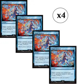 4x - Magic Damper - x4 (playset) - Final Fantasy - C NM MTG - Image 1