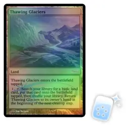 FOIL THAWING GLACIERS (JUDGE) Promo Magic MTG MINT CARD - Image 1