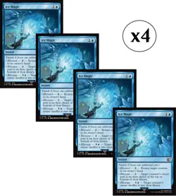 4x - Ice Magic - x4 (playset) - Final Fantasy - C NM MTG - Image 1