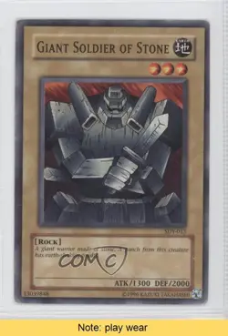 Giant Soldier of Stone Unlimited YuGiOh Starter Deck Yugi #SDY-013 2002 READ 1a1 - Image 1