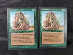 2x Mammoth Harness Homelands Legacy Magic the Gathering MTG TCG NM See Pics - Image 1