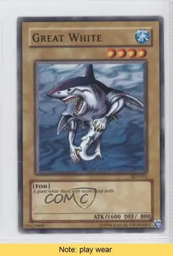 Great White Unlimited YuGiOh Starter Deck Yugi #SDY-011 2002 READ 1a1 - Image 1