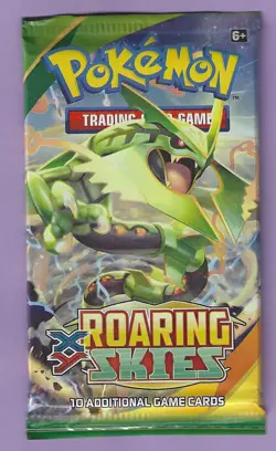 Pokemon "Roaring Skies" 10-Card Sealed Booster Pack (Rayquaza) X1 - Image 1