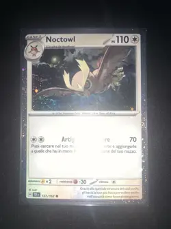 Carta Pokemon Noctowl Promo Holo 127/167 Ita Italiano Crepuscolo Mascherato - Image 1