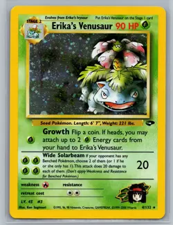 Pokemon TCG Erika's Venusaur #004/132 Gym Challenge - Image 1