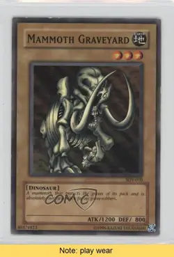 Mammoth Graveyard Unlimited YuGiOh Starter Deck Yugi #SDY-010 2002 READ 2u3 - Image 1