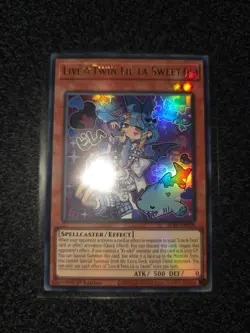 Yugioh ALIN-EN028 Live☆Twin Lil-la Sweet Ultra Rare 1st Edition - Image 1