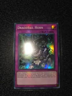 JUSH-EN010 Dracotail Horn : Super Rare Card : 1st Edition YuGiOh TCG - Image 1