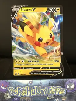Pokemon Card Pikachu V SWSH285 Black Star Promo Crown Zenith Near Mint - Image 1