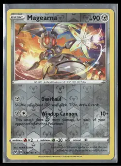 2020 Vivid Voltage Set Pokemon Card 128 Magearna Reverse Foil NM - Image 1