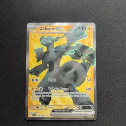 Pokemon TCG Zekrom EX 158/086 Black Bolt Full Art English Pokemon Card - Image 1