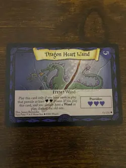 Harry Potter Trading Card Game Dragon Heart Wand 51/116 Base Set NM/Mint - Image 1