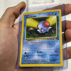 Pokemon TCG Tentacool Fossil 56/62 Unlimited Common (French) Card WOTC NM/MT Vtg - Image 2