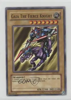 Gaia The Fierce Knight Unlimited YuGiOh Starter Deck Yugi #SDY-007 2002 01dr - Image 1