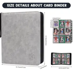 Card Binder 720 Pokets, 9-Pocket Trading Card Binder with Sleeves and Zipper ... - Image 4