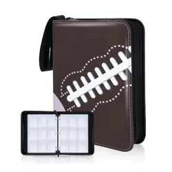 Football Card Binder, 9 Pocket Sports card binder, 720 Double Sided Pocket Wa... - Image 1