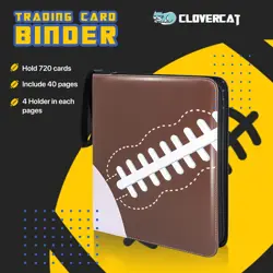 Football Card Binder, 9 Pocket Sports card binder, 720 Double Sided Pocket Wa... - Image 4