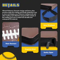 Football Card Binder, 9 Pocket Sports card binder, 720 Double Sided Pocket Wa... - Image 5