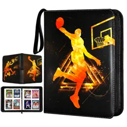 Basketball Cards Binder 400 Pockets, Trading Cards Holder Card Collectors Alb... - Image 1