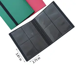 2 Pack 4 Pocket PU Leather Card Binder Holder, Up to 160 Cards, Fit for TCG, ... - Image 2