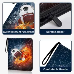 Sports Card Binder 9 Pocket Trading Card Binder 900 Pockets Double Sided Pock... - Image 4