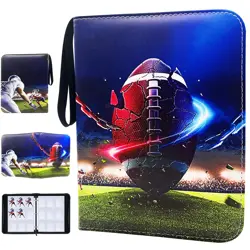 900 Cards Football Card Binder, 9-Pocket Card Collections Trading Card Binder... - Image 1