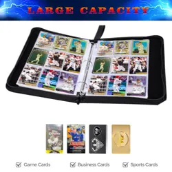 900 Cards Football Card Binder, 9-Pocket Card Collections Trading Card Binder... - Image 5