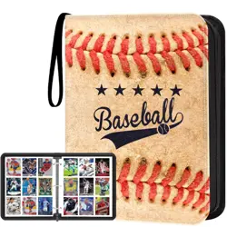 Baseball Card Binder with 900 Pockets, Sports Trading Card Binder, Collectibl... - Image 1