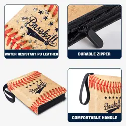 Baseball Card Binder with 900 Pockets, Sports Trading Card Binder, Collectibl... - Image 5