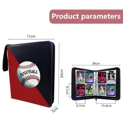 Baseball Card Binder, 2025 Sports Trading Card with Sleeves Holder Album, 400... - Image 4