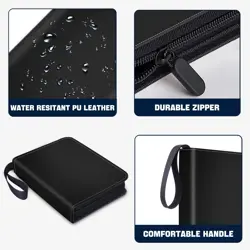 900 Pockets Trading Card Album Folder, Baseball Card Binder with Sleeves, Col... - Image 5