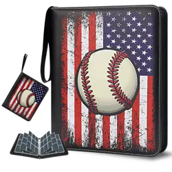 Baseball Card Binder 900 Pockets, Trading Card Binder 9 Pocket with 50 Remova... - Image 1