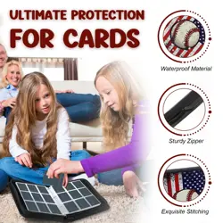 Baseball Card Binder 900 Pockets, Trading Card Binder 9 Pocket with 50 Remova... - Image 2