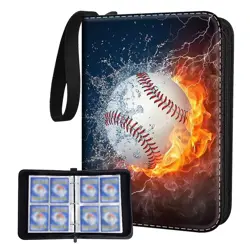 Baseball Card Binder Holder 480 Pockets with 60 Removable Sleeves, Portable S... - Image 1