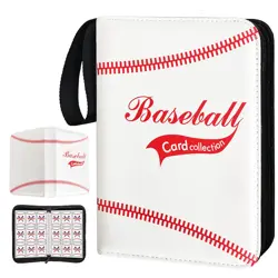 Baseball Card Binder for Trading Cards, Fit 900 Cards with 50 Sleeves 9-Pocke... - Image 1