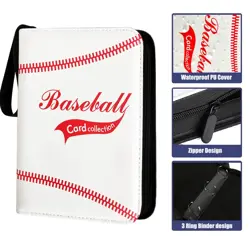 Baseball Card Binder for Trading Cards, Fit 900 Cards with 50 Sleeves 9-Pocke... - Image 5