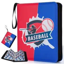 Trading Card Binder,Sports Trading Card with Sleeves Holder Album,900 Pockets... - Image 1