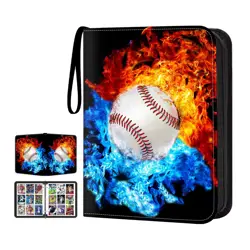Baseball Card Binder with Sleeves,9-Pocket Trading Card Holder Card Collector... - Image 1