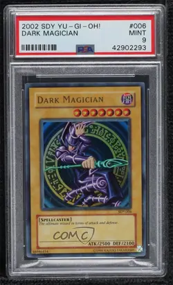 Dark Magician Unlimited YuGiOh Starter Deck Yugi PSA 9 MINT 2002 ne4 - Image 1
