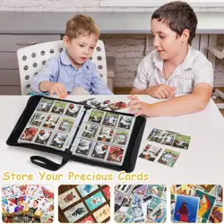 Card Binder 9 Pocket, 900 Double Sided Pockets Trading Card Binder with 50 Sl... - Image 3